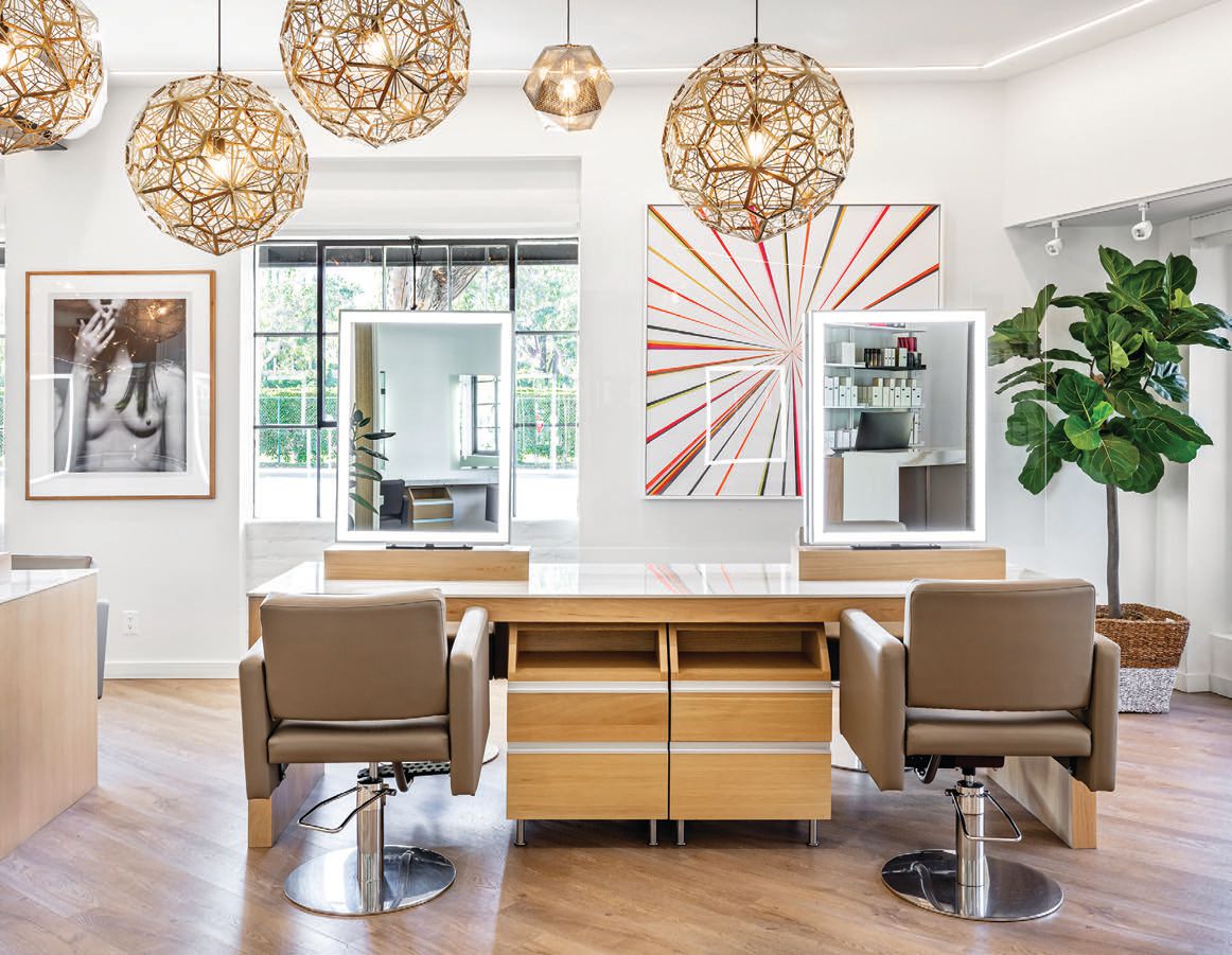 The airy new ROIL Salon in Beverly Hills. PHOTO COURTESY OF BRANDS