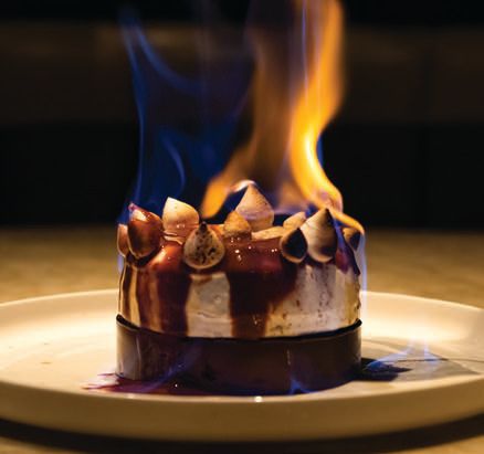 End with the cookies and cream baked Alaska at Catch Steak LA, whose sprawling dining room nods to nature. PHOTO: COURTESY OF CATCHRESTAURANTS.COM