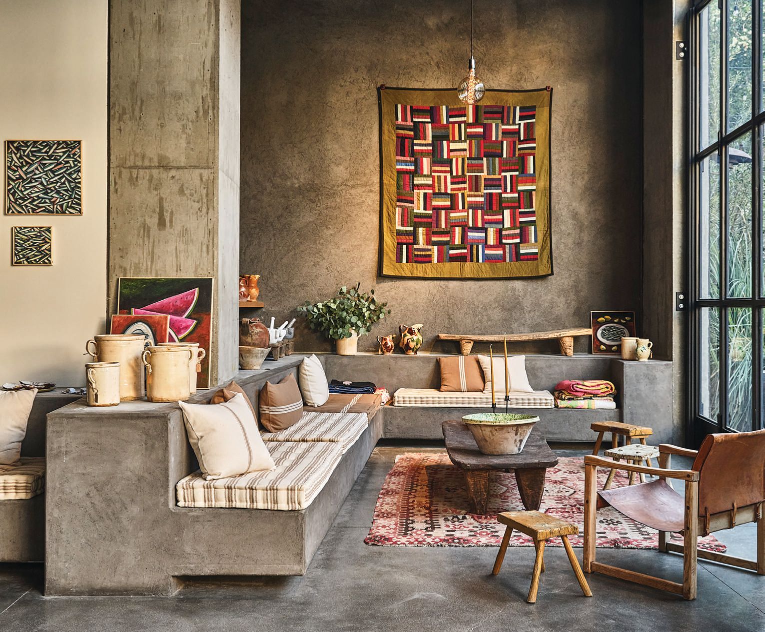 Il Buco Vita, which recently opened a permanent shop at Platform LA, carries handmade Italian ceramics, glassware, linens and more, including rare vintage quilts from the coowner’s personal collection PHOTO BY: THE INGALLS