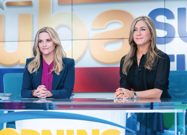 Reese Witherspoon and Jennifer Aniston in The Morning Show PHOTO: COURTESY OF APPLE TV 