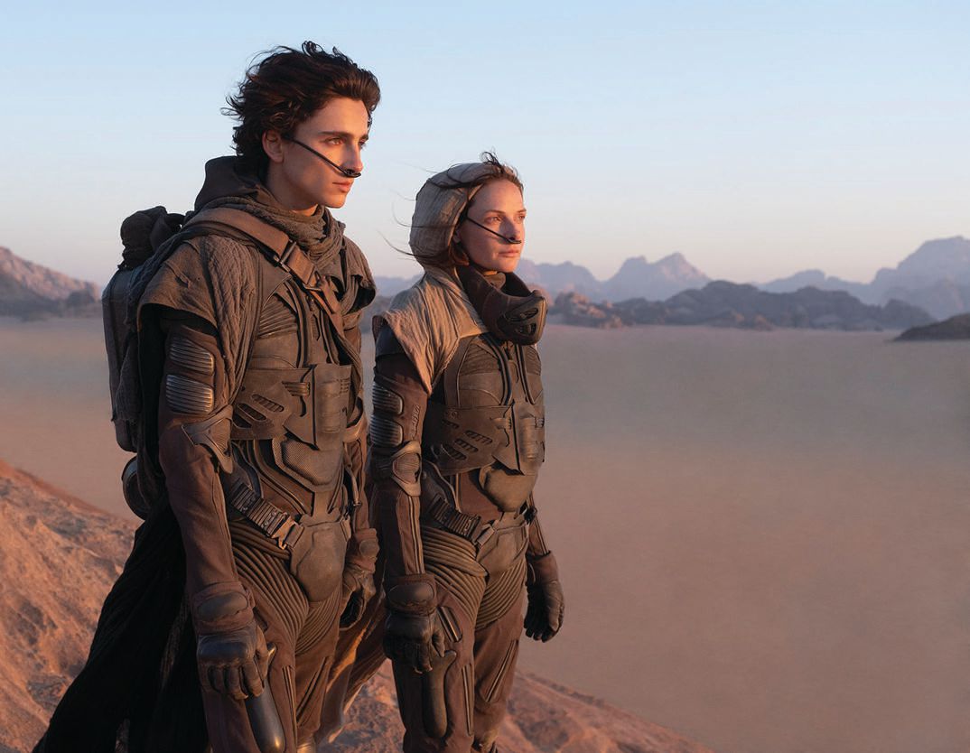 The action-adventure film Dune stars Timothée Chalamet and Rebecca Ferguson. PHOTO BY: CHIBELLA JAMES