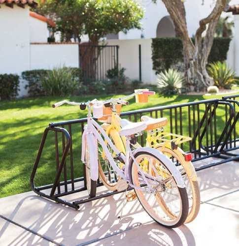 Guests have access to complimentary bikes PHOTO BY:  PAULA LUNA