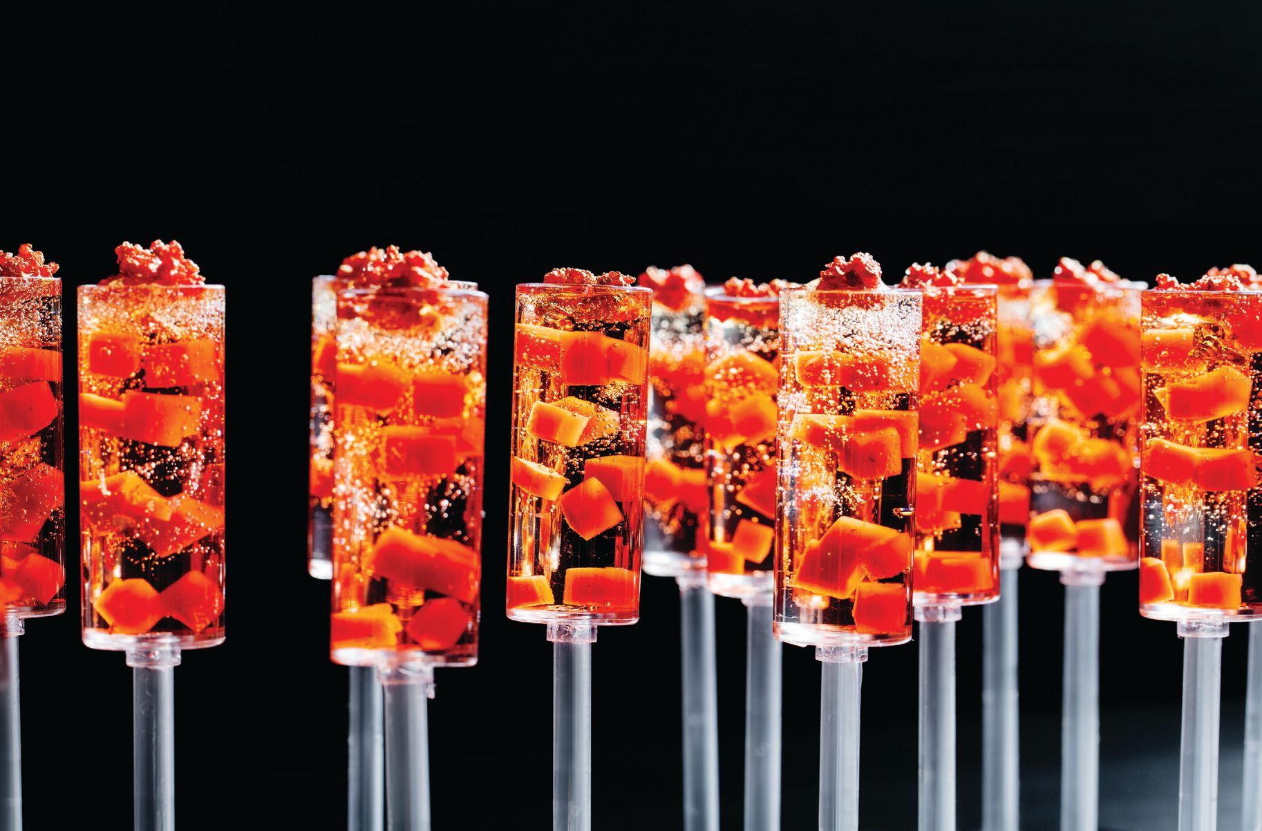 Wolfgang Puck’s Champagne push pops PHOTO: BY AUDREY MA