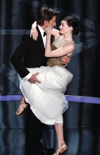 Hugh Jackman and Anne Hathaway at the 81st annual Academy Awards PHOTO BY: KEVIN WINTER/GETTY IMAGES