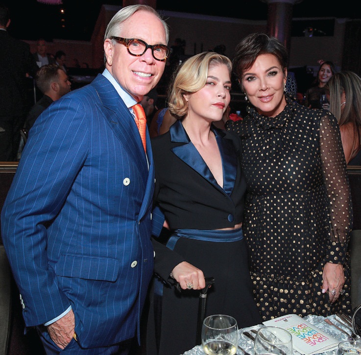 This year’s Race to Erase MS gala features a Tommy Hilfiger Adaptive fashion show from the designer pictured at the 2019 event with Selma Blair and Kris Jenner. PHOTO: COURTESY OF GETTY ENTERTAINMENT