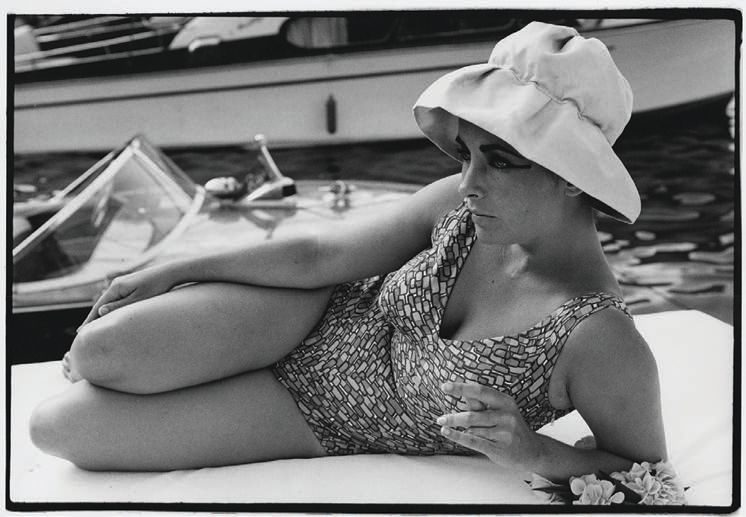 Bert Stern’s famous photos of Elizabeth Taylor, pictured here lounging on a boat in 1962, will be exhibited at The Beverly Hills Hotel this summer PHOTO: BY BERT STERN TRUST