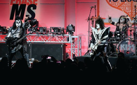 KISS performed at the 2016 Race to Erase MS gala. PHOTO COURTESY OF RACE TO ERASE MS