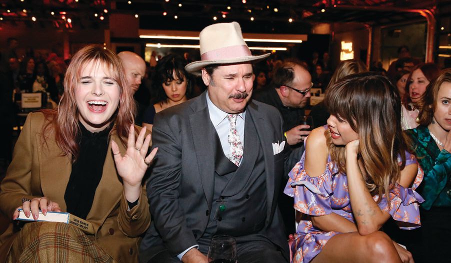 Hari Nef, Paul F. Tompkins and Natalie Morales at the 2019 Young Literati Annual Toast. PHOTO: BY RYAN MILLER/CAPTURE IMAGING