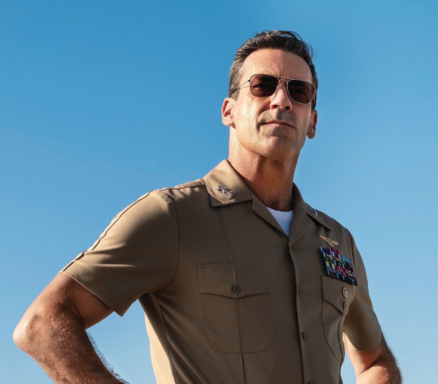 Jon Hamm as Vice Admiral Cyclone in the upcoming movie Top Gun: Maverick PHOTO COURTESY OF: PARAMOUNT PICTURES