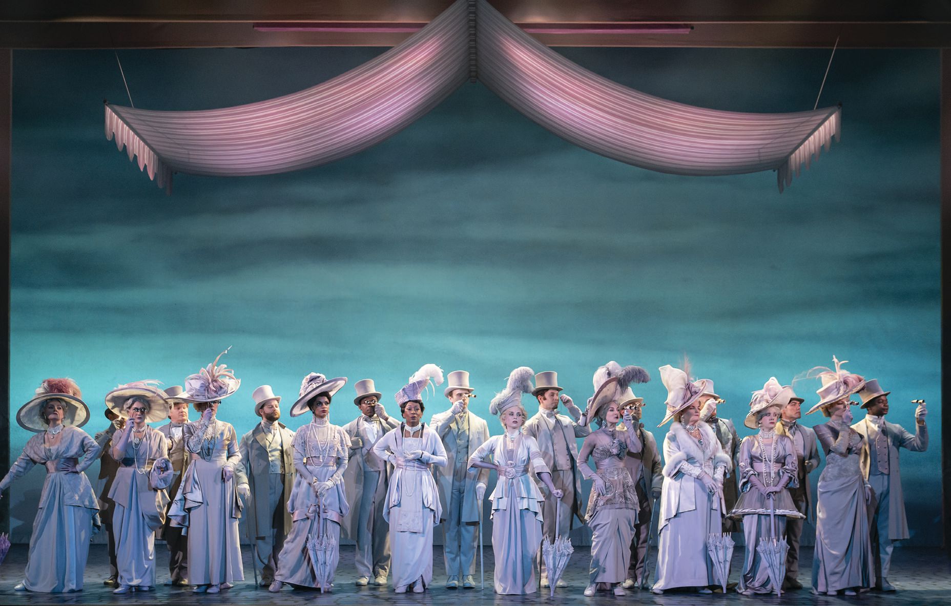 The cast of Lincoln Center Theater’s revival of My Fair Lady PHOTO BY JOAN MARCUS