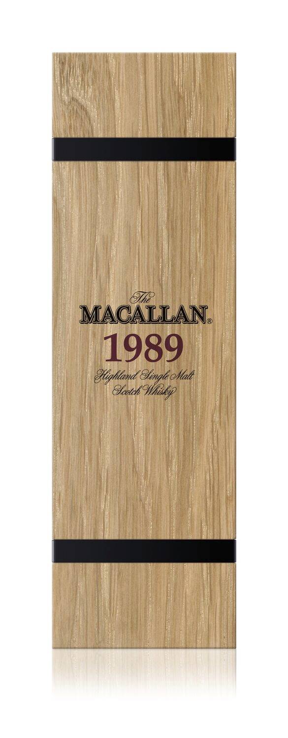 The Macallan 1989 whiskey box