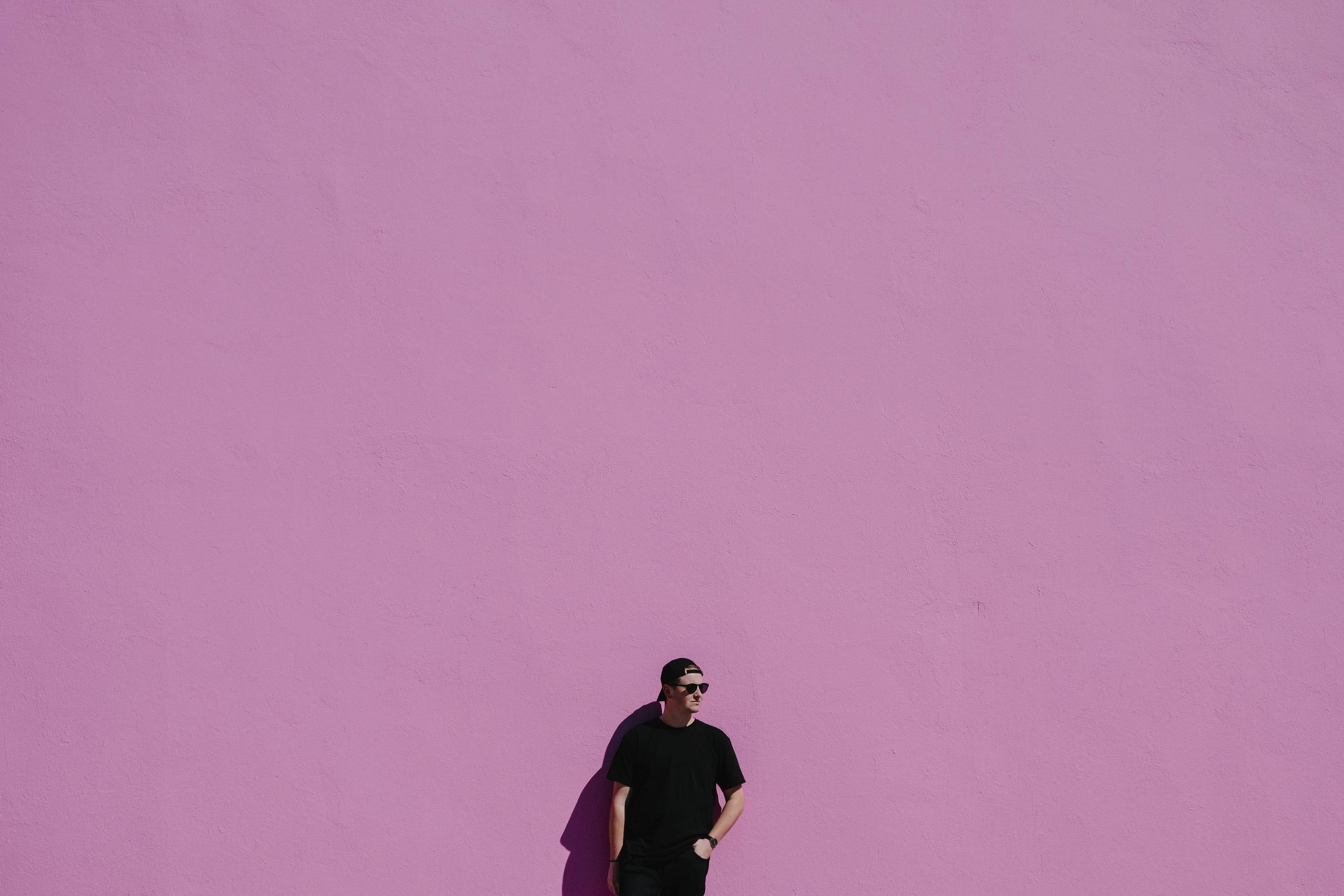Pink Wall in West Hollywood, Calif.